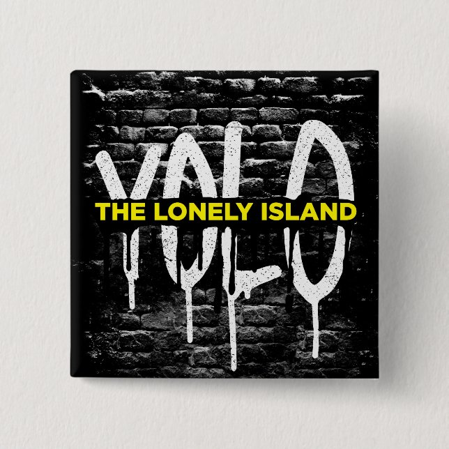 Ziegelstein-Tropfen Button (Vorderseite)