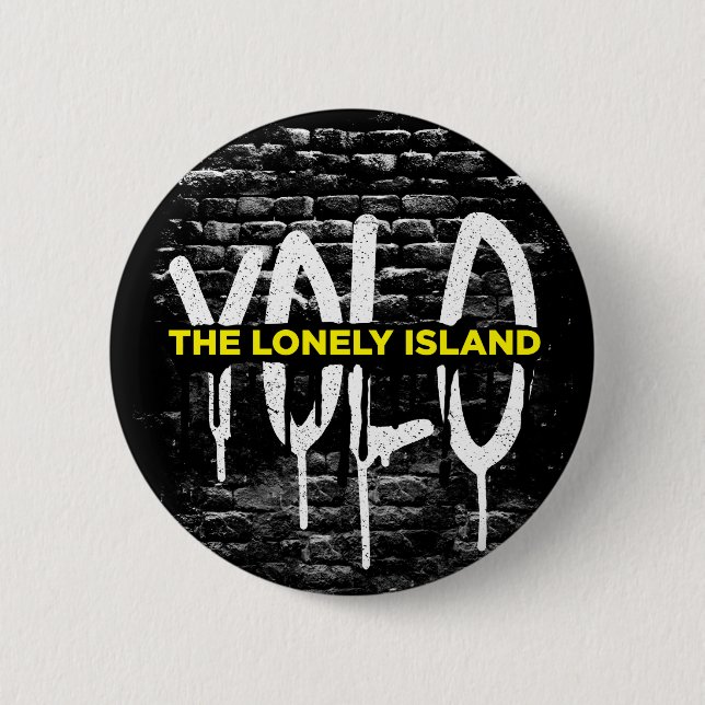 Ziegelstein-Tropfen Button (Vorderseite)