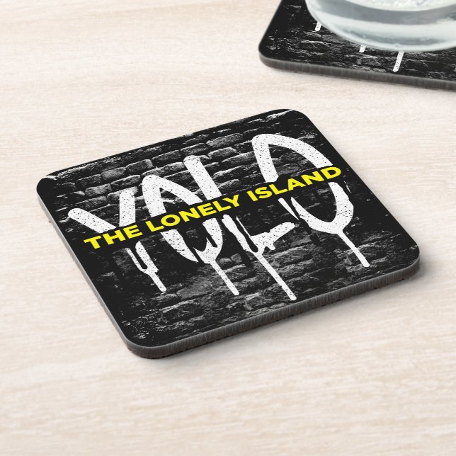 Ziegelstein-Tropfen Getränkeuntersetzer (Linke Seite)