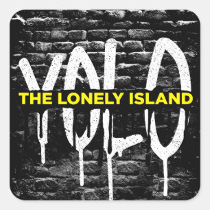 Ziegelstein-Tropfen Quadratischer Aufkleber