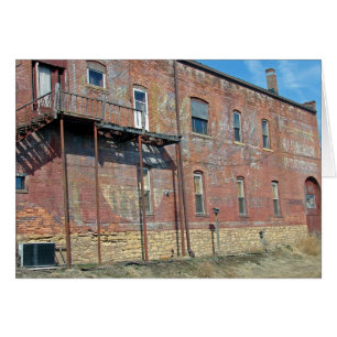 Ziegelstein und alte Farbe