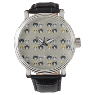 Ziegelsteine Armbanduhr