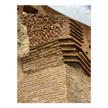 Ziegelstruktur im Kolosseum in Rom, Italien