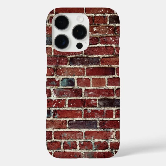 Ziegelwand Coole Textur Muster Case-Mate iPhone Hülle (Rückseite)