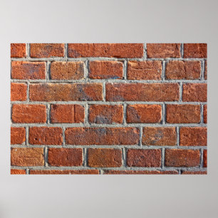 Ziegelwand Mauerwerk Backsteinmauerwerk Poster