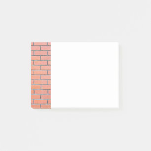 Ziegelwandmuster Post-it Klebezettel
