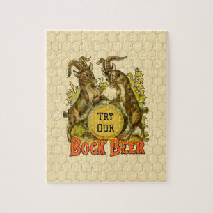 Ziegen Bock Bier Werbung Puzzle
