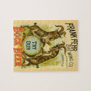 Ziegen Bock Bier Werbung Puzzle