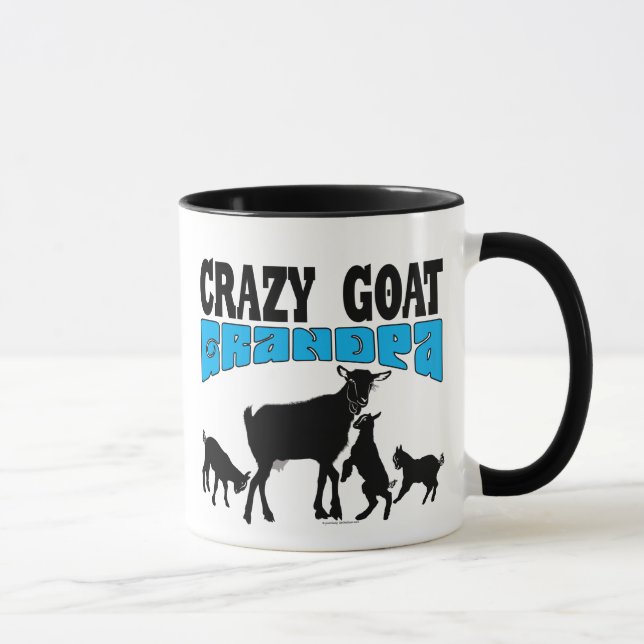 ZIEGEN | Crazy Goat Grandpa GYG Tasse (Rechts)
