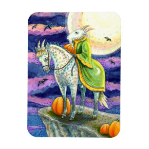 ZIEGEN-DÄMON, SICHERER TRETSCHUH FANTASY HALLOWEEN MAGNET