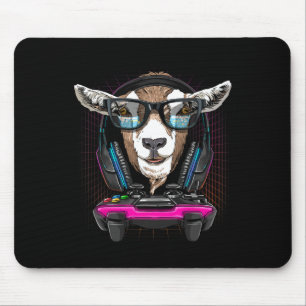 Ziegen-Gamer-PC-Computer-Videospiel-Liebhaber-Stre Mousepad