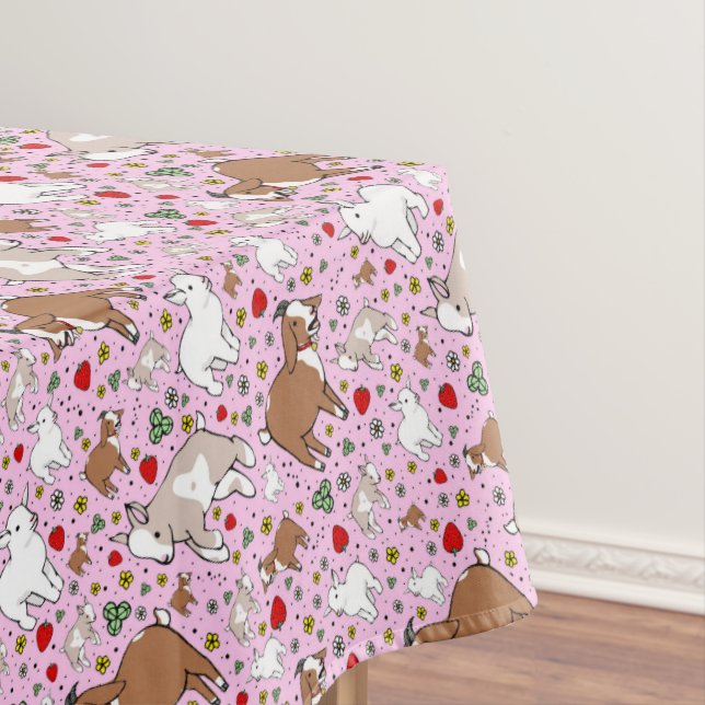 Ziegen in Rosa Tischdecke (Beispiel)