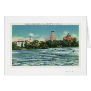 Ziegen-Insel-Ansicht der amerikanischen Rapids