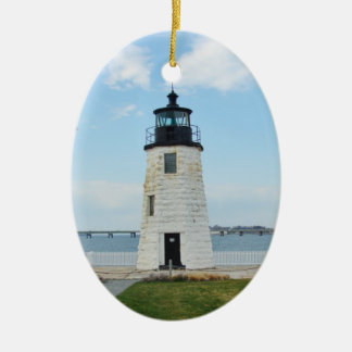 Ziegen-Insel-Leuchtturm-Verzierung Keramik Ornament