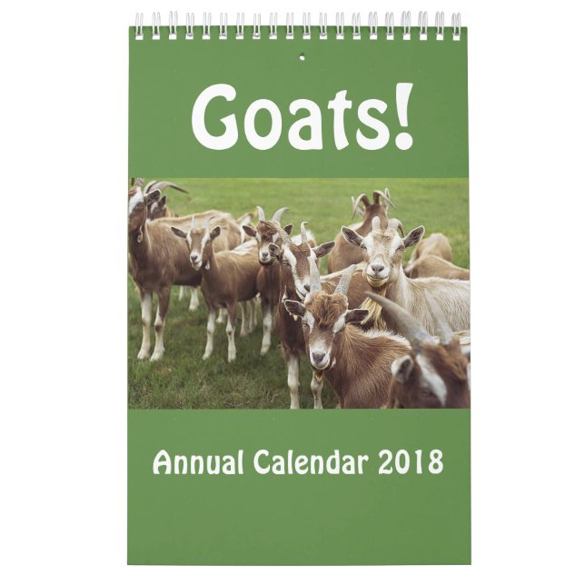 Ziegen-jährlicher Kalender 2018 (Titelbild)