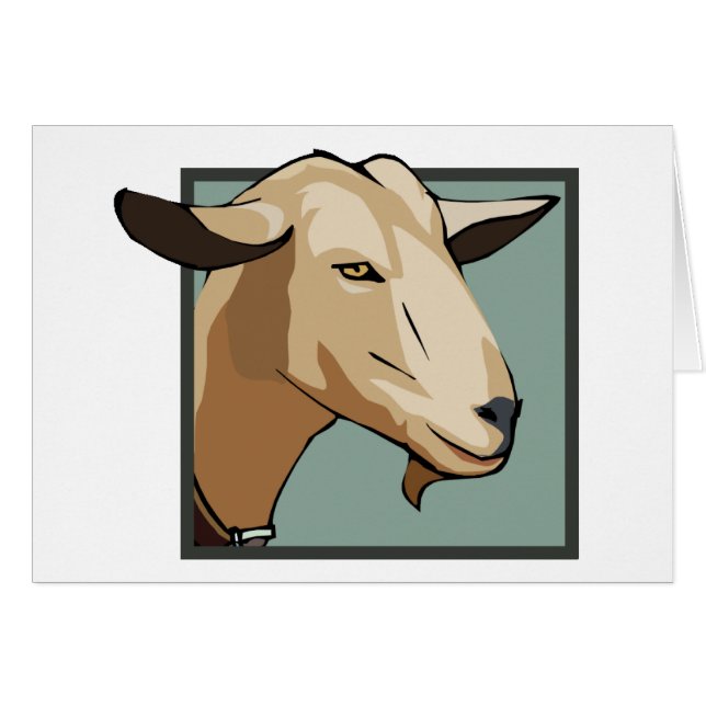 Ziegen-Kopf (Vorderseite (Horizontal))