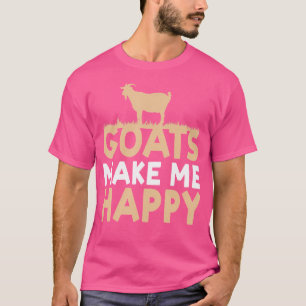 Ziegen machen mich glücklich, Besitzer von Leber-T T-Shirt