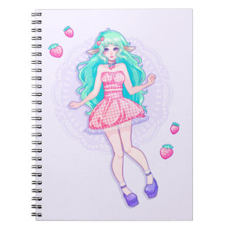 Ziegen-Mädchen-Notizbuch Notizblock