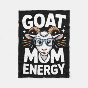 Ziegen-Mama-Energie Gles-Spektakel-Spaß Comfort Co Fleecedecke