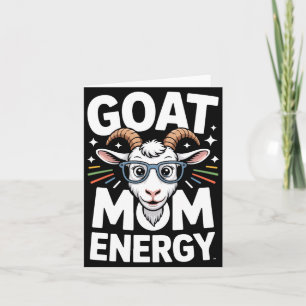 Ziegen-Mama-Energie Gles-Spektakel Spaß Comfort-Fa Karte