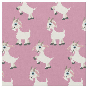 Ziegen Niedliche Kinder Rosa Stoff