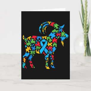 Ziegen-Puzzle Autismus-Bewusstsein Autistische Fra Karte