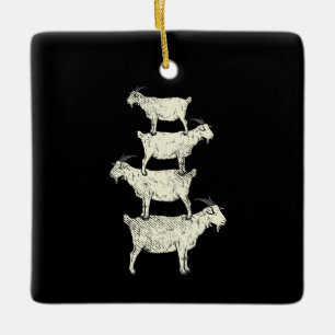 Ziegen Retro Keramikornament