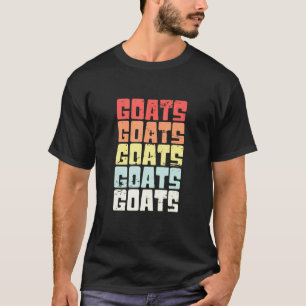 Ziegen Retro Vintage Design Ziege Tier T-Shirt
