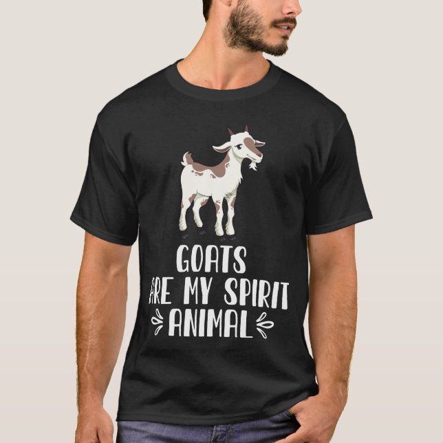 Ziegen sind mein Geist Tier T-Shirt (Vorderseite)