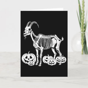 Ziegen Skelett Geburtstag Halloween Männer Frauen  Karte