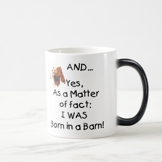 Ziegen-Tasse und Ziegen-Trinkbehälter Verwandlungstasse (Rechts)