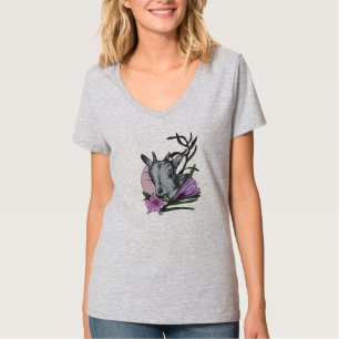 Ziegen und Blume T-Shirt