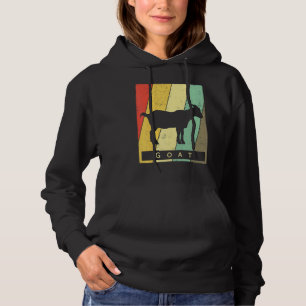 Ziegen Vintage Retro Tier Hoodie