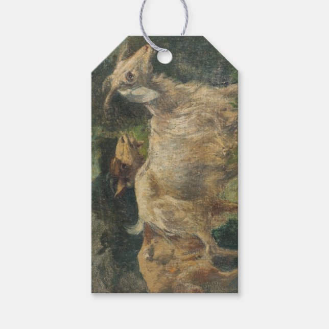 Ziegen (von Vincenzo Caprile) Geschenkanhänger (Vorderseite)