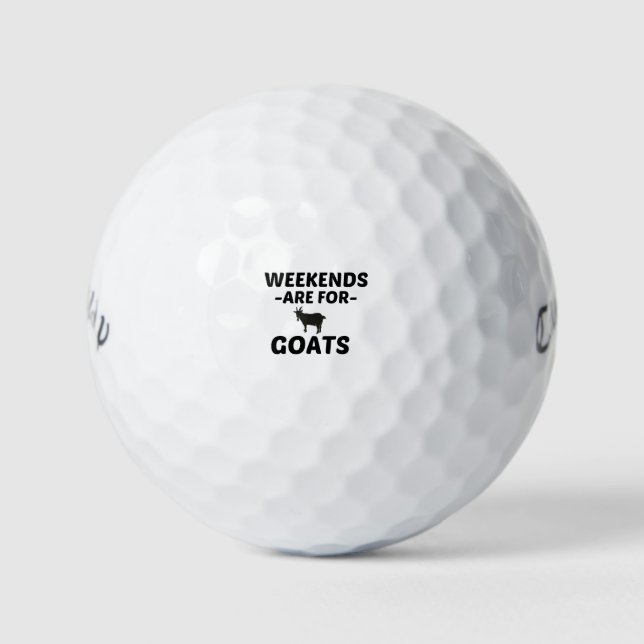 ZIEGEN WEEKEND GOLFBALL (Vorderseite)