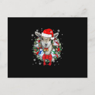Ziegen-Weihnachts-Schmuck-Dekoration Geschenk Xmas Einladungspostkarte