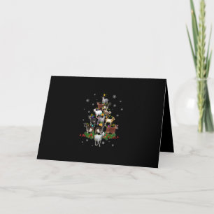 Ziegen-Weihnachtsbaum-Schnee-Ziege Weihnachten