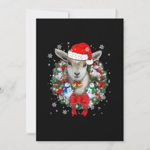 Ziegen-Weihnachtsschmuck-Dekorationsgeschenk Xmas- Einladung
