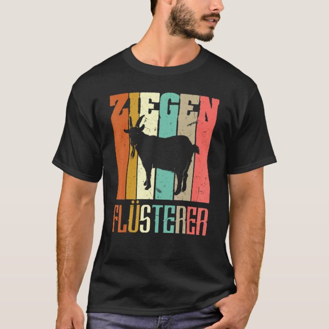 Ziegen Whisper Bauer Ziegenfarm T-Shirt (Vorderseite)
