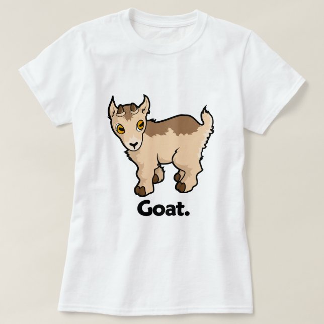Ziegen-Ziege T-Shirt (Design vorne)