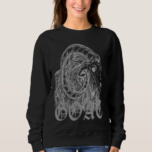 Ziegen Ziegen Satanische Ziege Stand Teufel Antich Sweatshirt