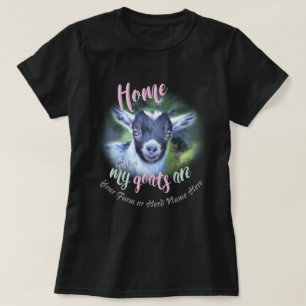 ZIEGEN Zuhause der Pygmäen-Ziege ist, wo meine Z T-Shirt