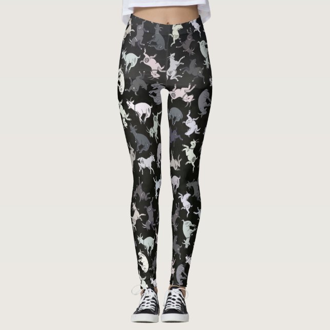 Ziegenbeschuss Leggings (Vorderseite)
