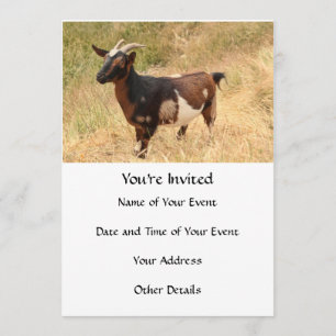 Ziegenbild Einladung