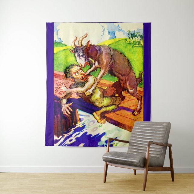 Ziegenbruck und -troll wandteppich (Beispiel)