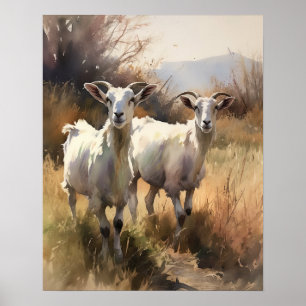 Ziegenfarm Animal Art Print Poster