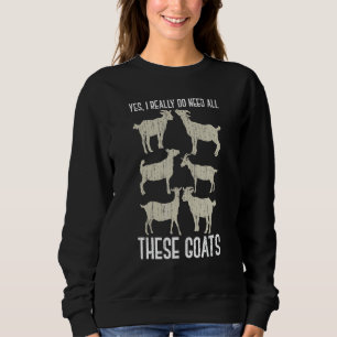 Ziegenfarm Bauer Ziege Sweatshirt