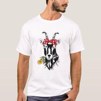 Ziegenfarm mit Bandana T T-Shirt