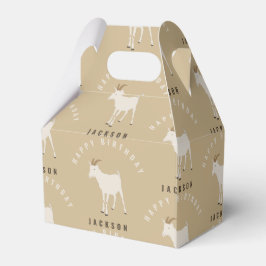 Ziegenfarm Tiermuster Custom Geburtsname Geschenkschachtel
