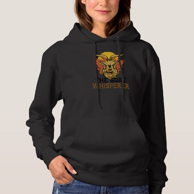 Ziegenflüstertier Cool 1 Hoodie (Vorderseite)
